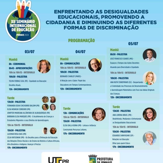 XII Seminário Internacional de Educação