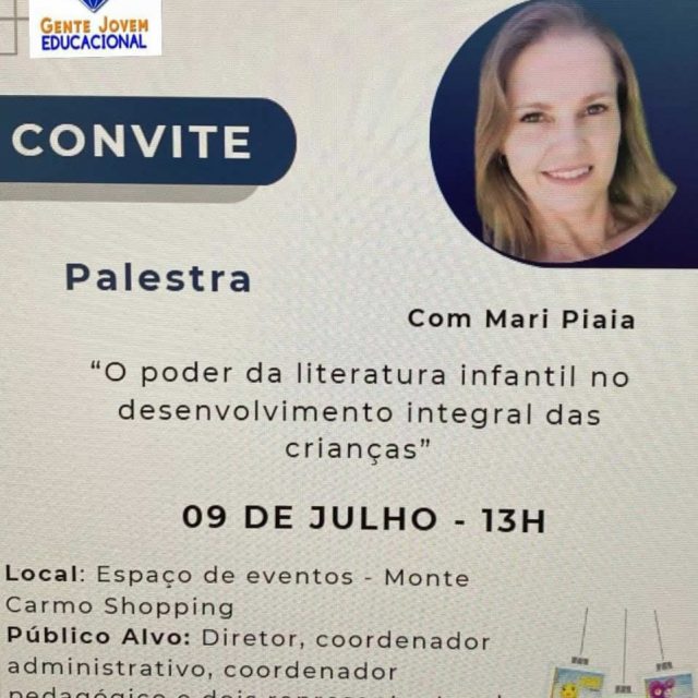 Palestra – O Poder da Literatura Infantil no Desenvolvimento Integral das Crianças