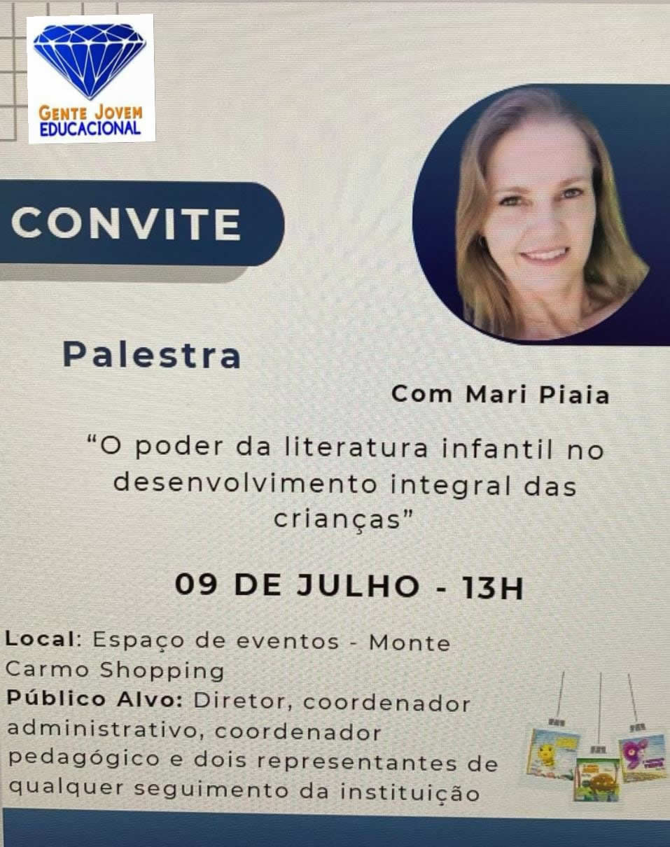 Palestra – O Poder da Literatura Infantil no Desenvolvimento Integral das Crianças