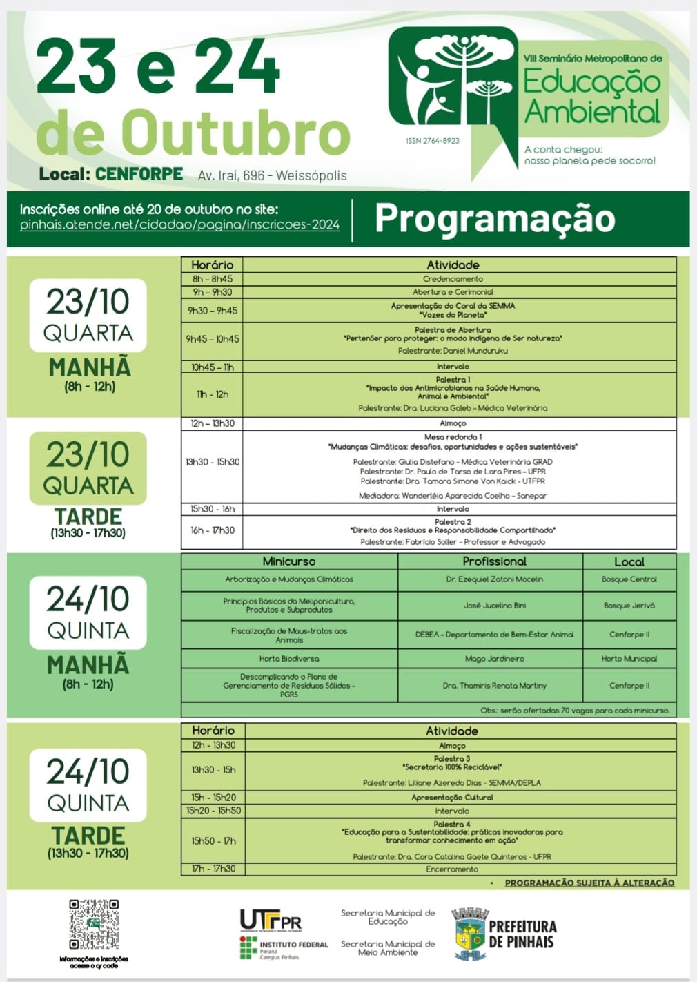 VII Seminário Metropolitano de Educação Ambiental